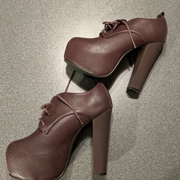 Brown Forever 21 6" high heels size 8 - Picture 7 of 8